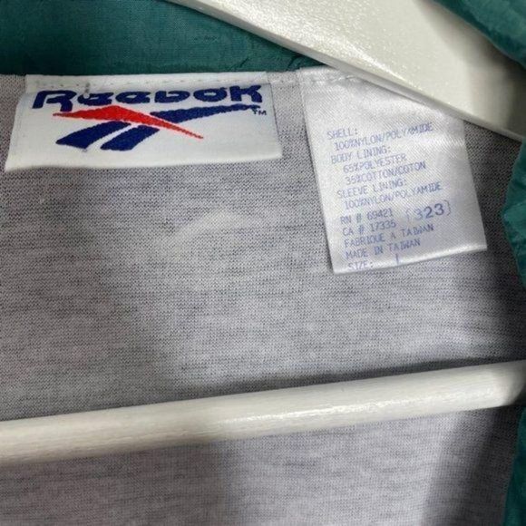 Reebok Vintage Blue‎ Green Track Jacket - Picture 2 of 3